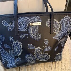 Michael Kors Navy Paisley Tote